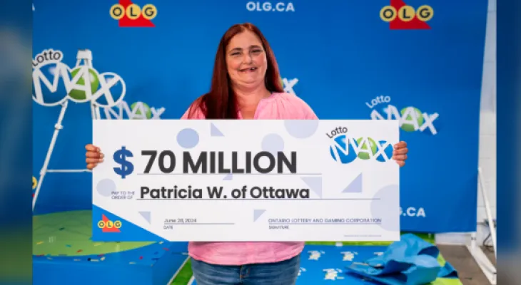 Femme d'Ottawa remporte 70 millions de dollars