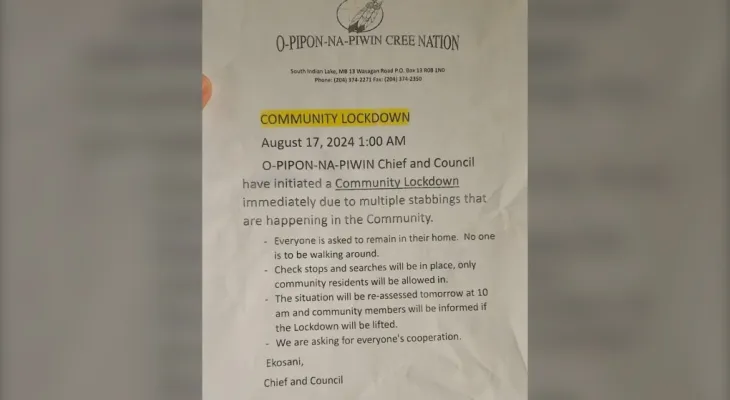 State of emergency declared in northern Manitoba due to community violence