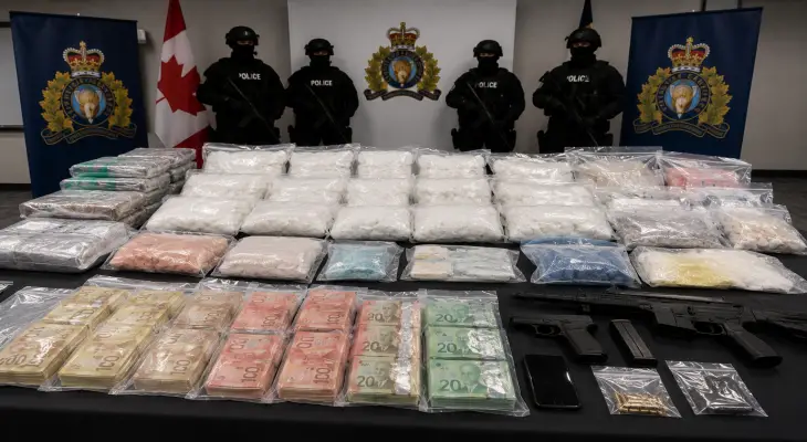 Démantèlement d'un vaste réseau de trafic de drogue et de blanchiment d'argent entre Toronto et Québec