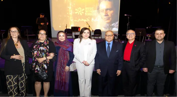 “موسيقى بلا حدود” تحتفي بروائع بليغ حمدي وسط حضور دبلوماسي لافت