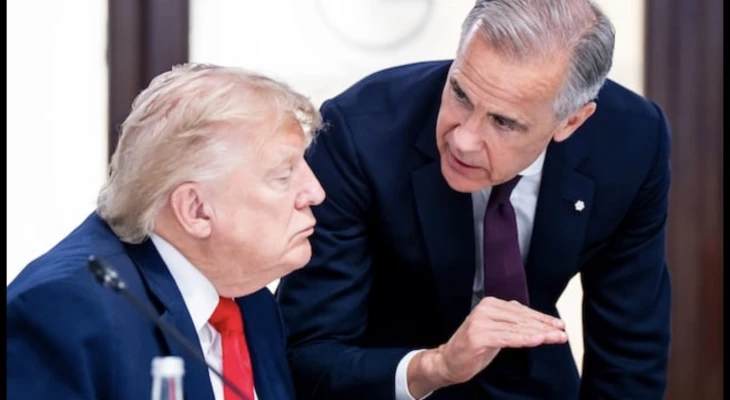 Micro ouvert capte une conversation entre Carney et Trump sur les voitures électriques chinoises au sommet du G7