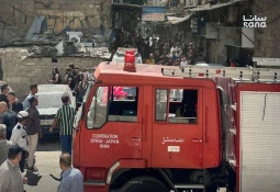 Explosion of an improvised explosive device inside a café near the courthouse in Damascus leaves dead and injured